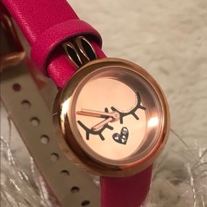 Marc by Marc Jacobs Bunny Leather Hot Pink Watch